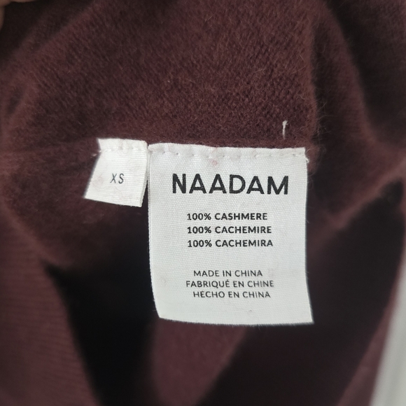 Naadam The Original Cashmere Sweater In Plum Size XS - Picture 7 of 8